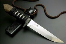 The knife he carries with him